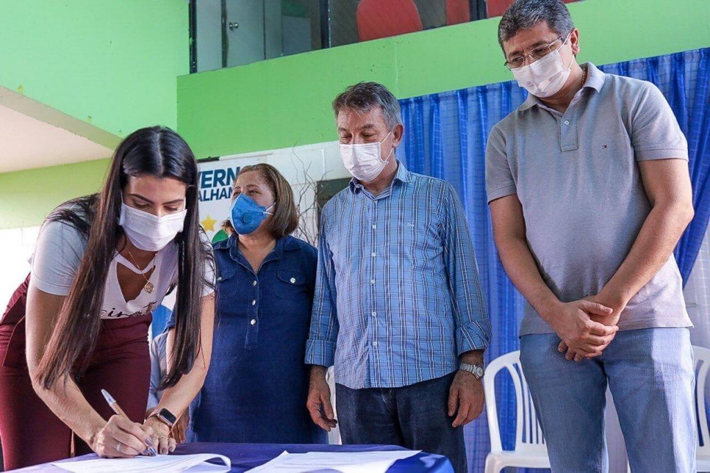 A deputada estadual Catarina Guerra estava na caravana do governador Antonio Denarium
